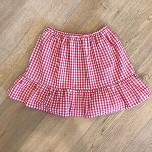 Olive Juice Red and White Checkered Flare Skirt, Girls 8